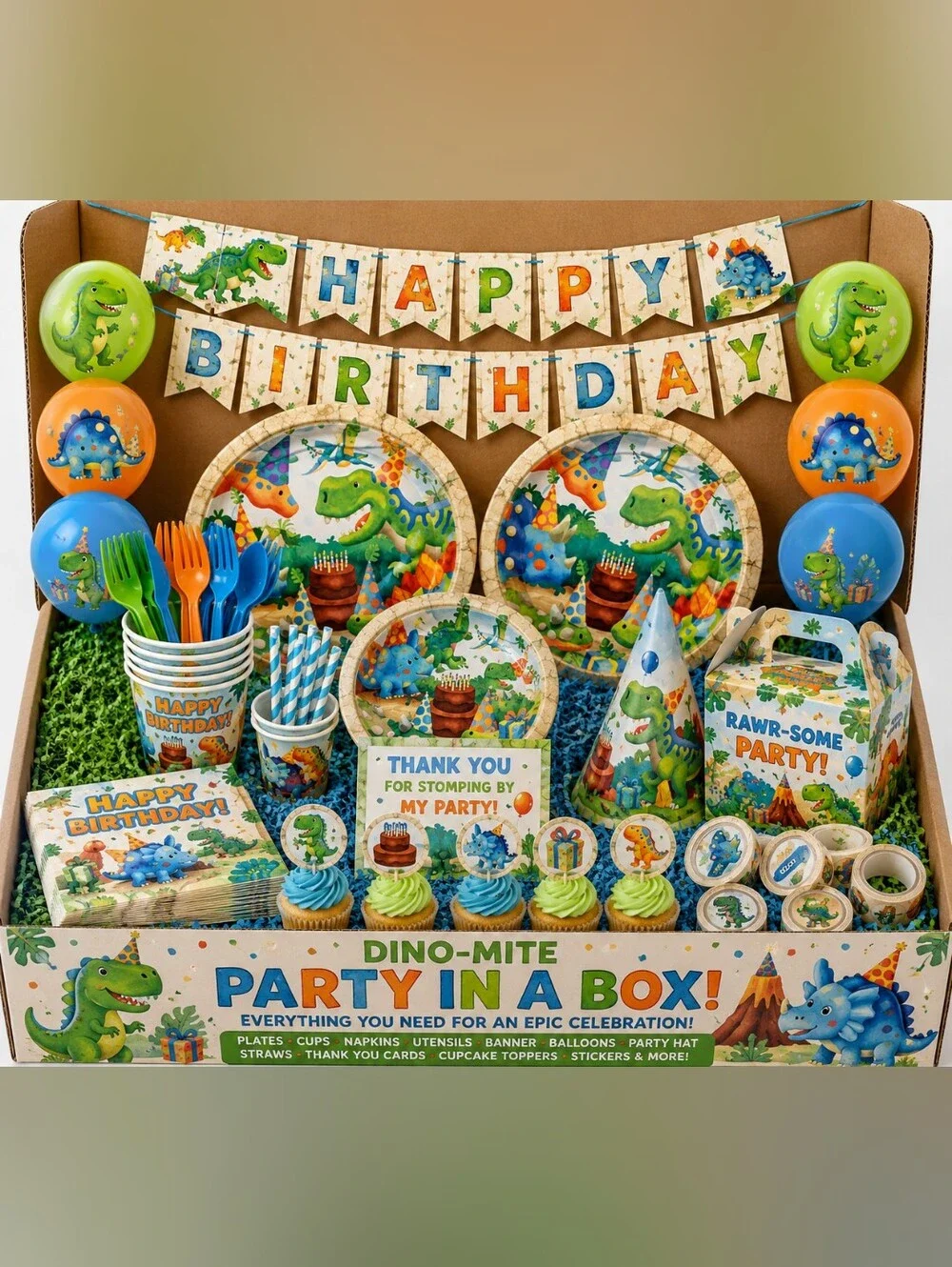 Dinosaur Dino-Mite Party In A Box!